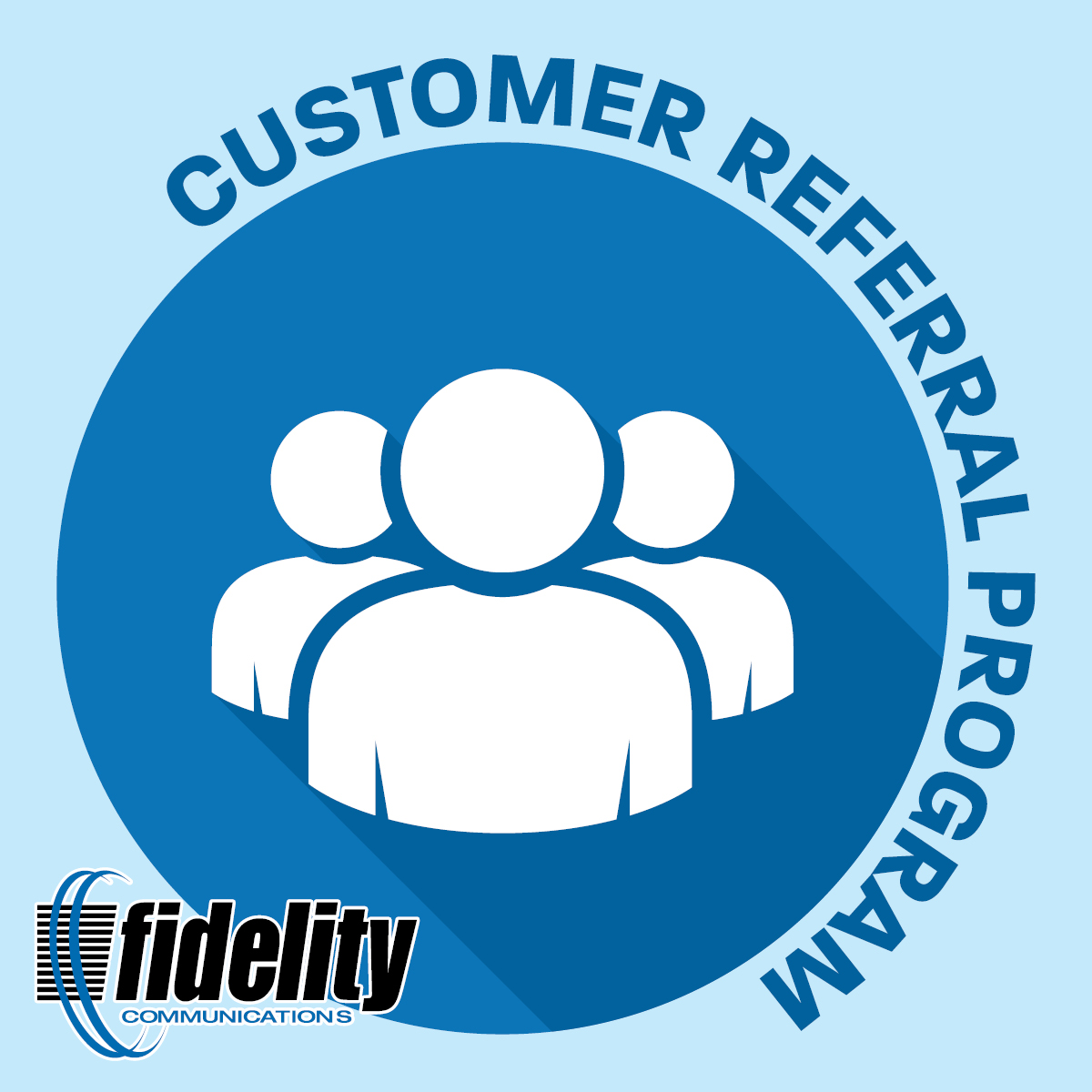 visual says customer referral program